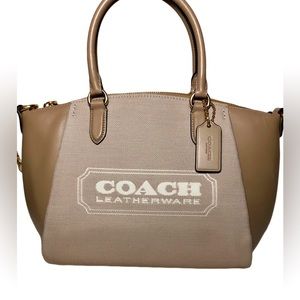NWOT - COACH Badge Jacquard Elise Satchel